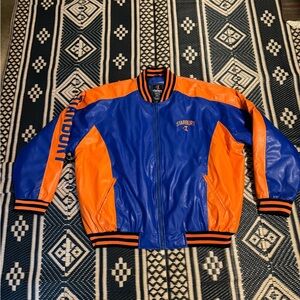 Starbury Men's Blue and Orange Jacket. By Stephon Marbury.No.3 size XXL.